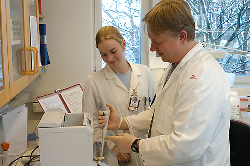 Heléna Persson och Ulf Garpmo, 2004-01-30. Foto: Ingvar Eliasson.